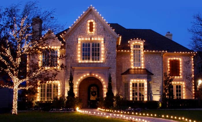 Holiday lighting project by Rainfall Irrigation
