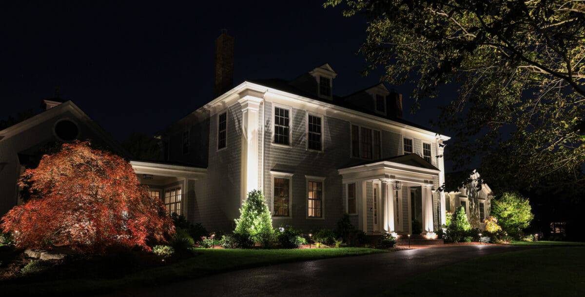 Outdoor lighting project by Rainfall Irrigation