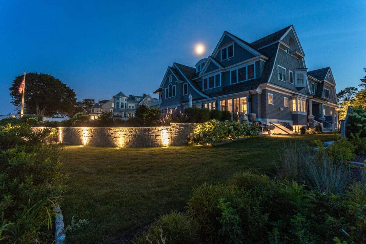 Landscape lighting project by Rainfall Irrigation