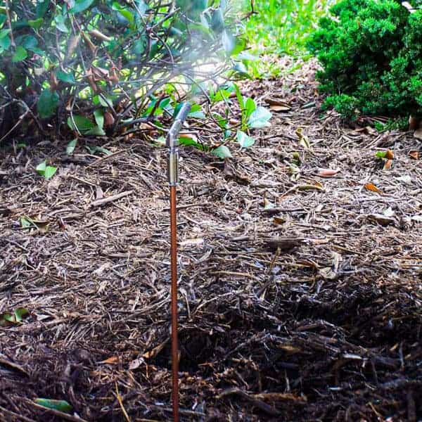 Mosquito and tick control system by Rainfall Irrigation